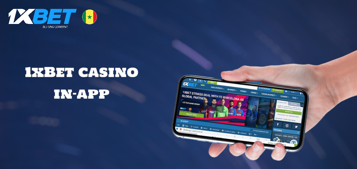 1xBet casino in-app
